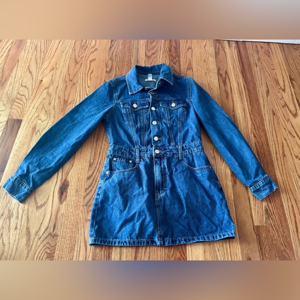 FOREVER 21 Denim Mini Dress - Size Medium.